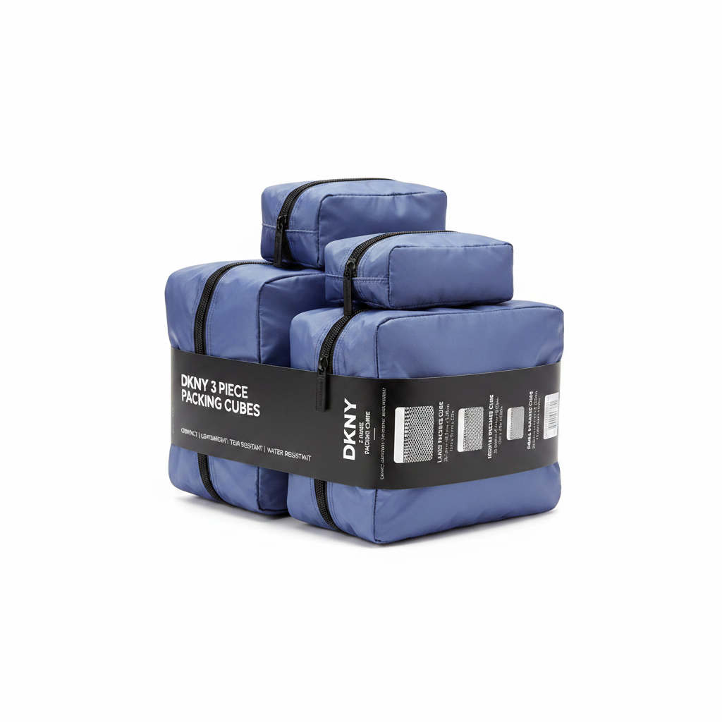 DKNY Packing Cubes Side Angle White Background