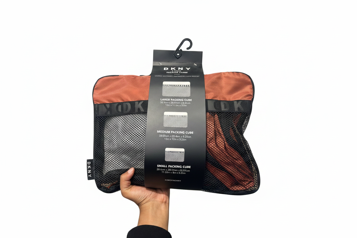 DKNY Packing Cubes - White Background