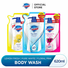 Safeguard Body Wash Pure White 620ml Refill