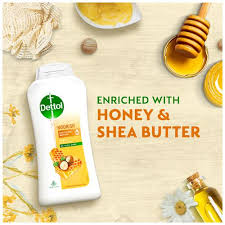 Dettol 250ml Nourish Showergel Bodywash - Honey & Shea Butter Fragrance