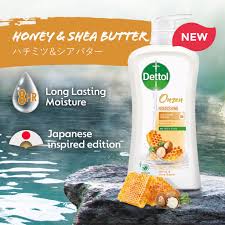 Dettol 250ml Nourish Showergel Bodywash - Honey & Shea Butter Fragrance