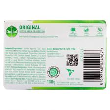 Dettol Original Antibacterial Active Germ Protection Bar Soap 100g