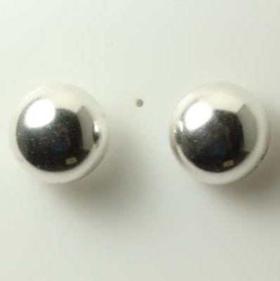 Trent  Nathan  Gun Black Faux Pearl Earrings  High-End Look