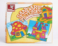 Toykraftt Sand Art Pictures - Fantasy Houses & Castles Craft Kit for Kids