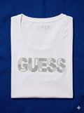 GUESS Rhinestones Logo T-Shirt