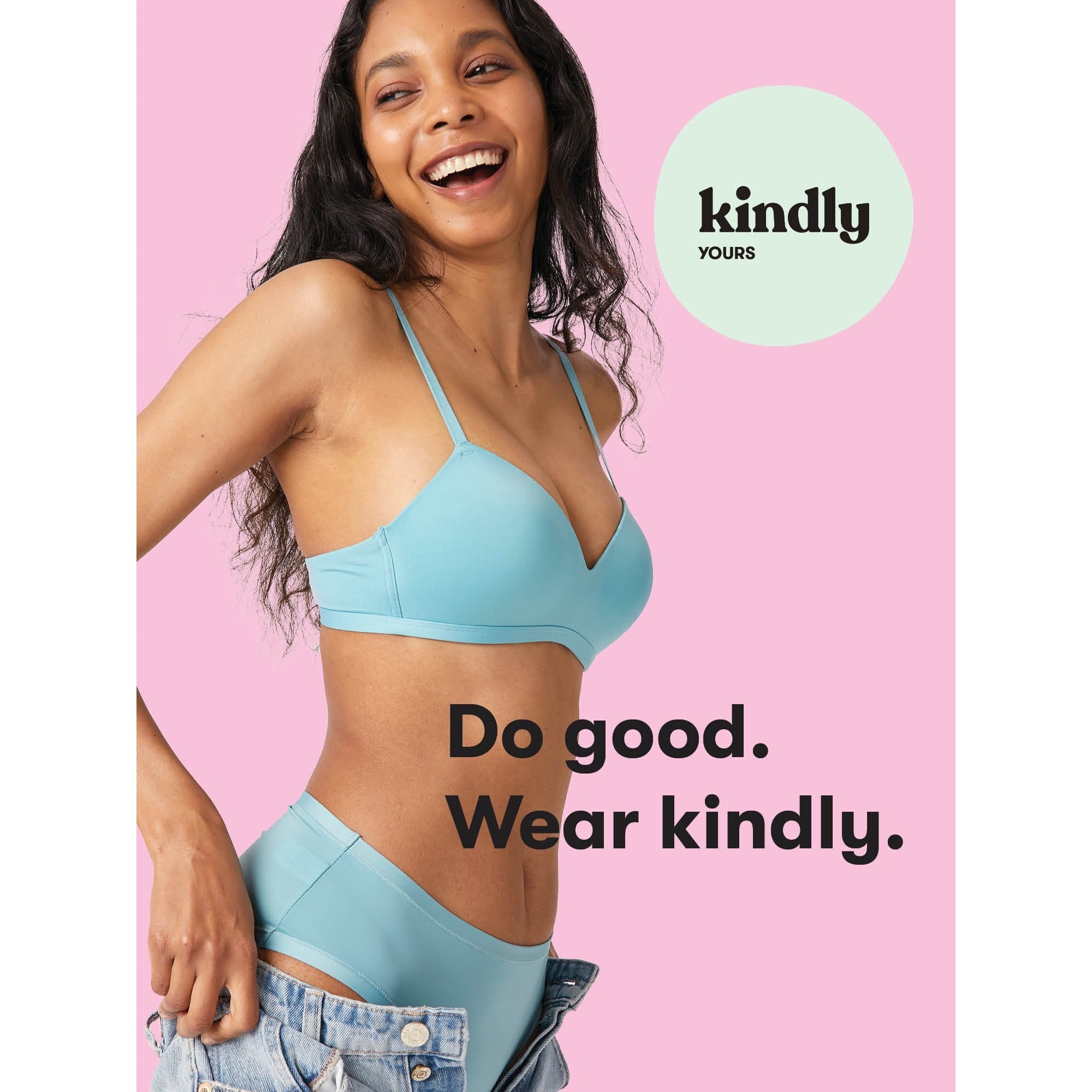 SIZE: XXL - Kindly Yours Women's Seamless Pullover V-Neck Bralette