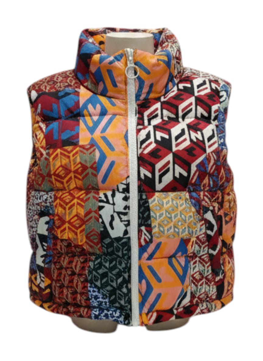 FILA  WOMEN JACKET MARINA SNAPOFF SLV CROP PUFFR