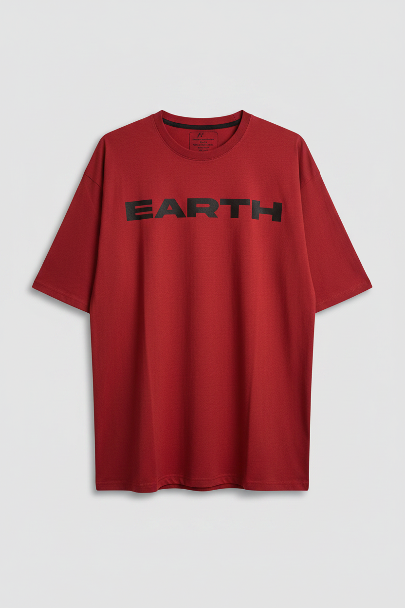 EARTH T-Shirt Grey Background