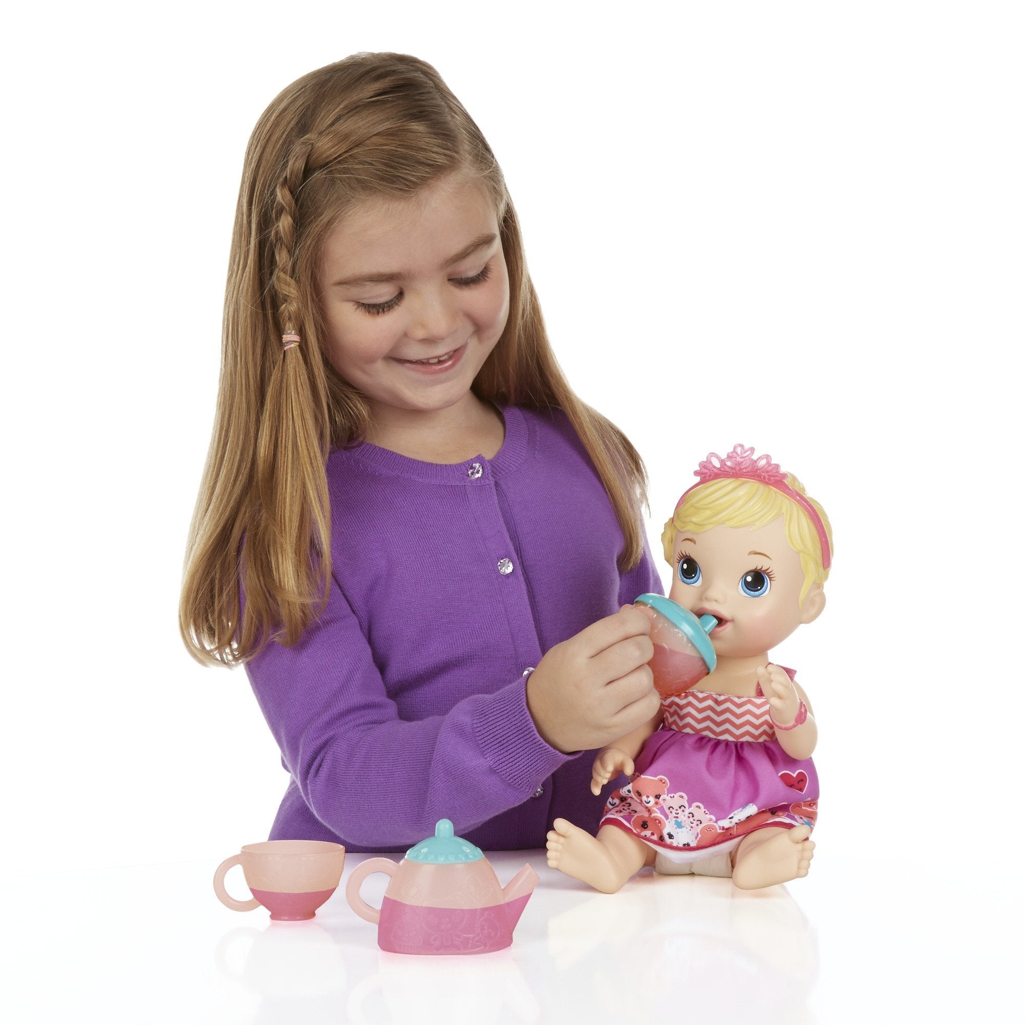 Baby Alive Lil' Sips Baby Has a Tea Party Doll - Blonde Hair