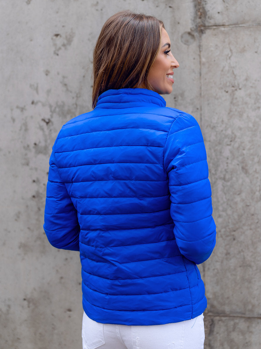 MySTYLE Women's Winter Puffer Jacket Neon Blue