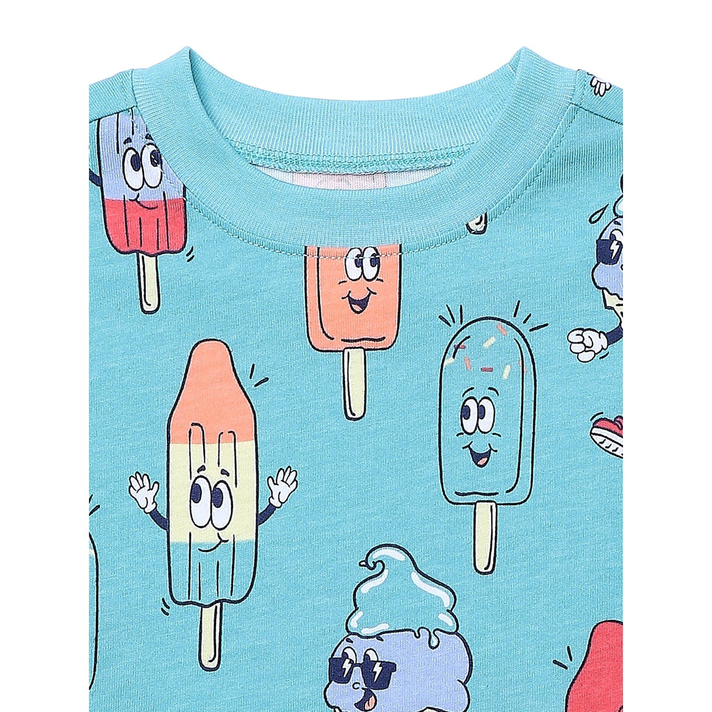 SIZE: 5T - Garanimals Toddler Boy Print Jersey Outfit Set