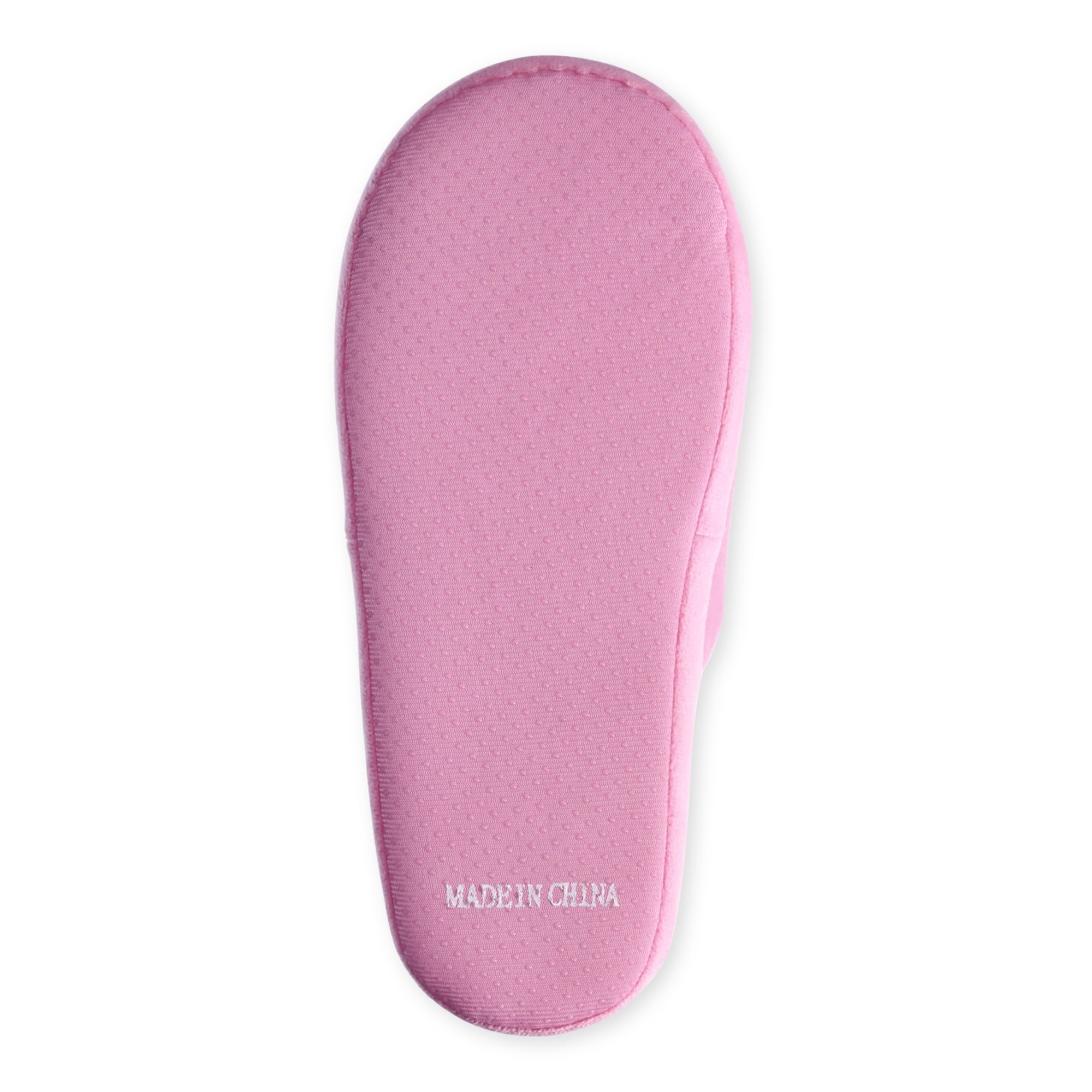 SIZE: 40 - Hello Kitty Women’s Embroidered Velour Slide Slippers