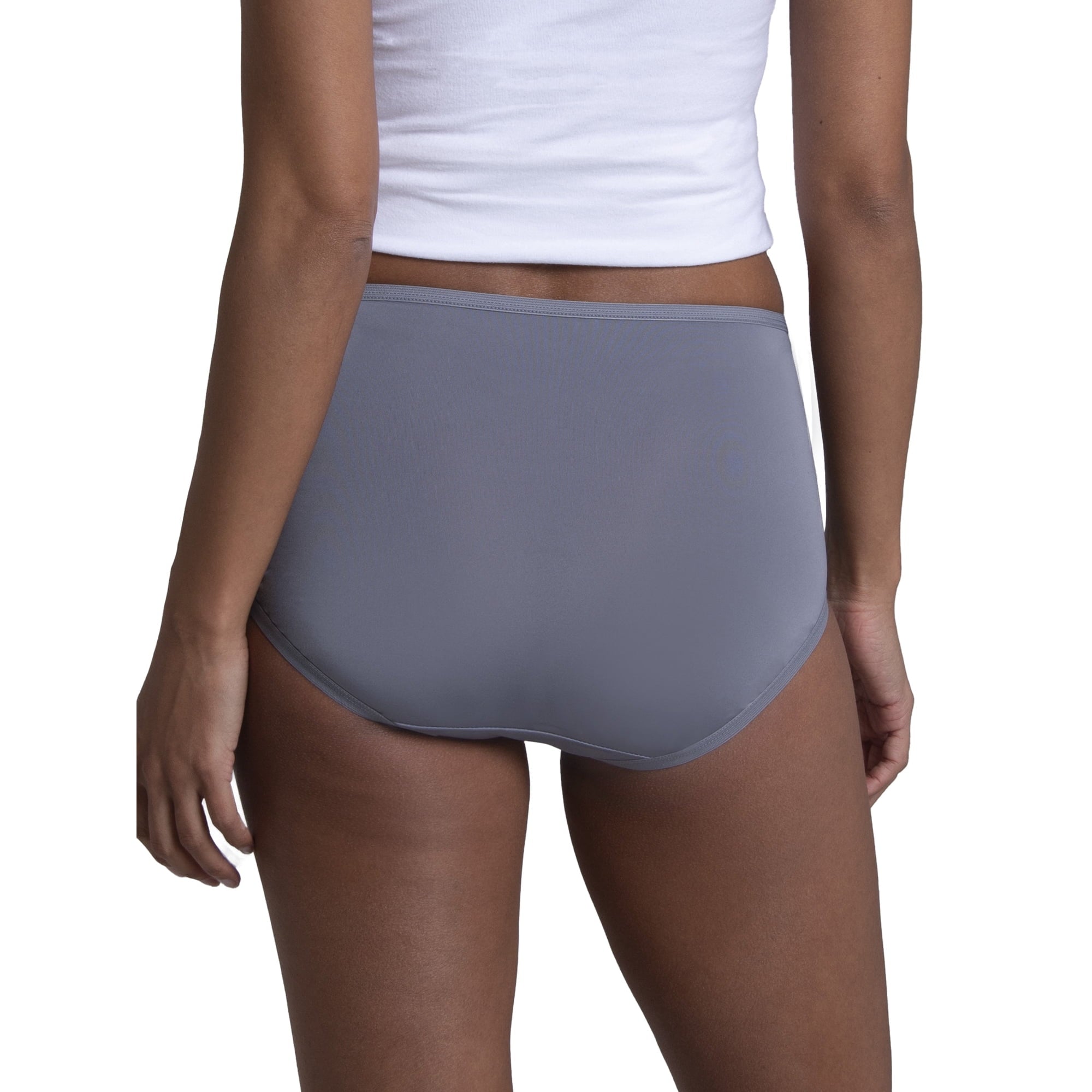 SIZE: 3XL - Fruit of the Loom Women's Microfiber Brief Underwear, 6-Pack