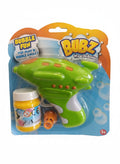 BUBBLE  SMALL GUN FUN POP PLAY BUBBLE AWAY ! BUBZ WORLD OF BUBBLES GREEN