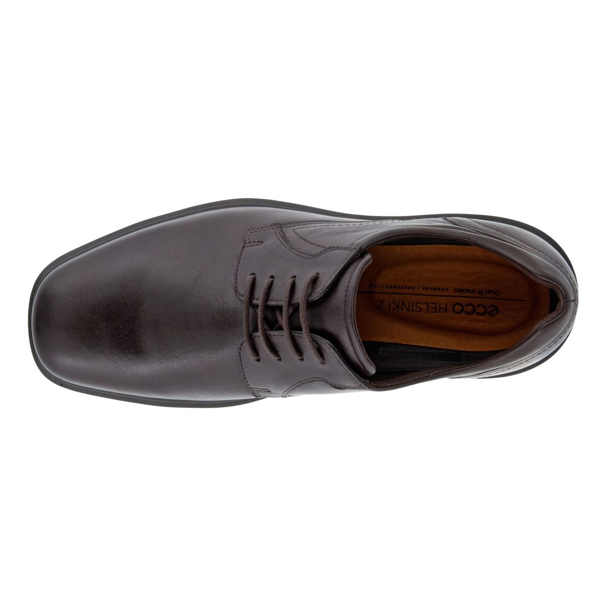 Size 45 - ECCO Men's Helsinki 2.0 Plain Toe Tie Mocha Leather