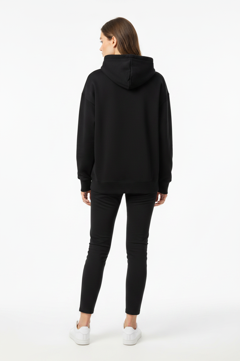 FILA Black Hoodie - Model Back