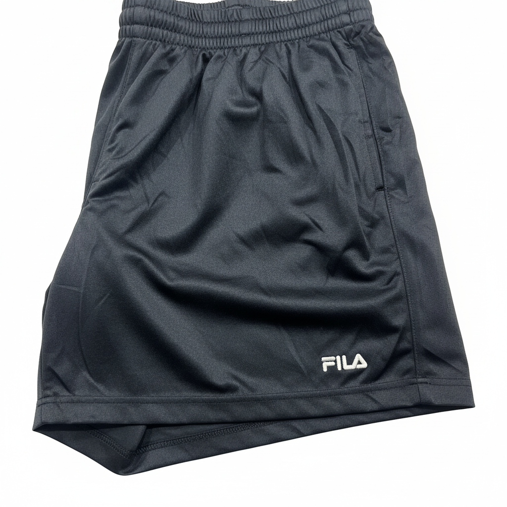 FILA Black Shorts - Logo Detail