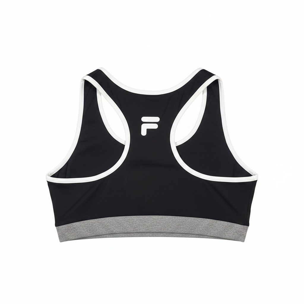 FILA Black Sports Bra - Back