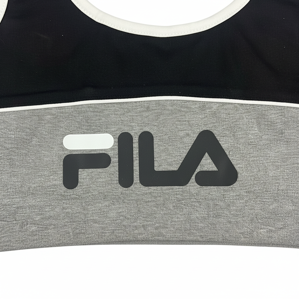 FILA Black Sports Bra - Detail