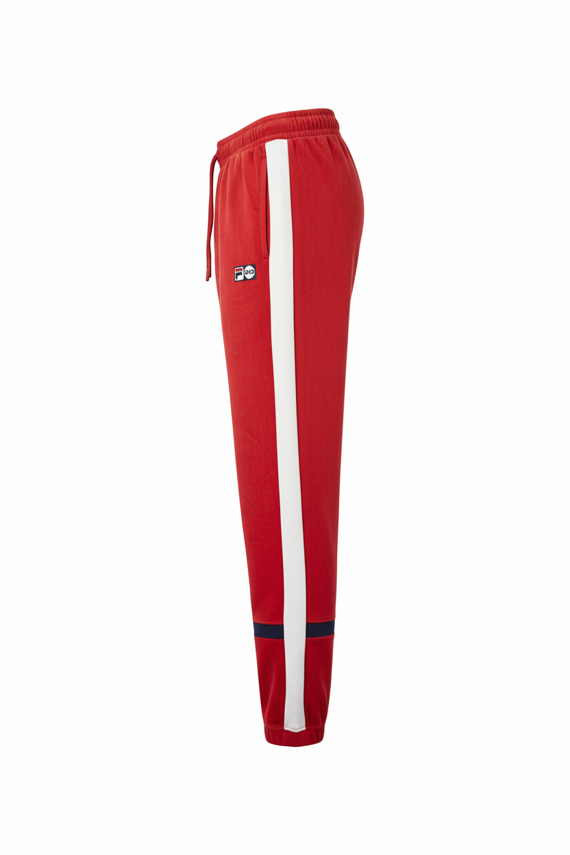 Fila NYC Red Sweatpants - Side View