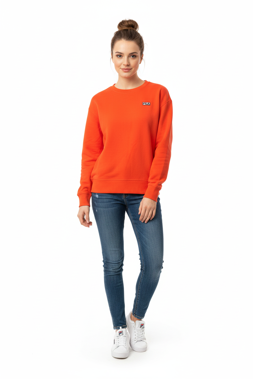 FILA Orange Sweatshirt - Model