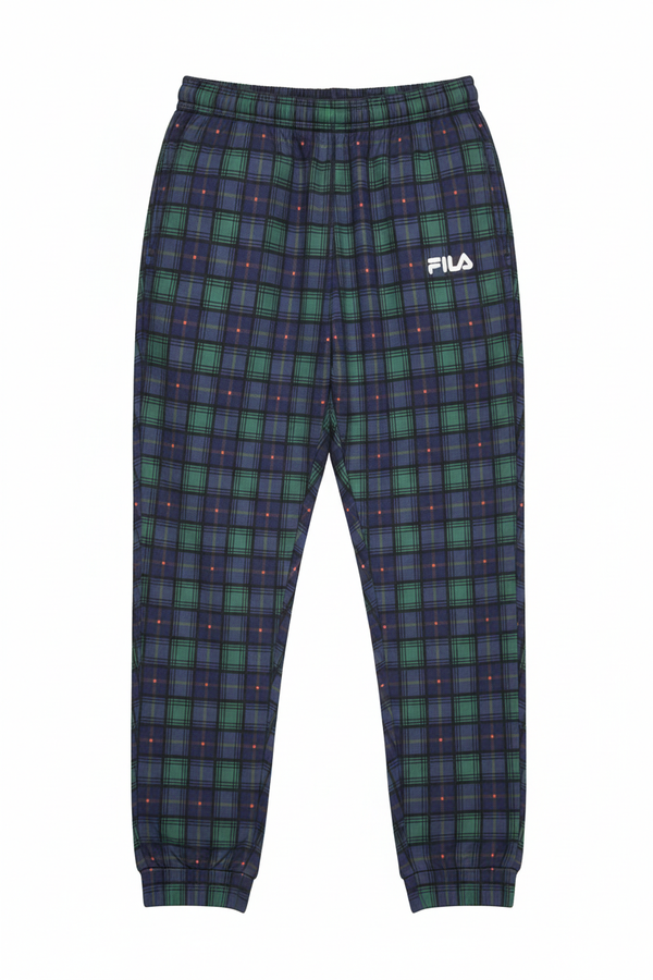 FILA Plaid Joggers White Background