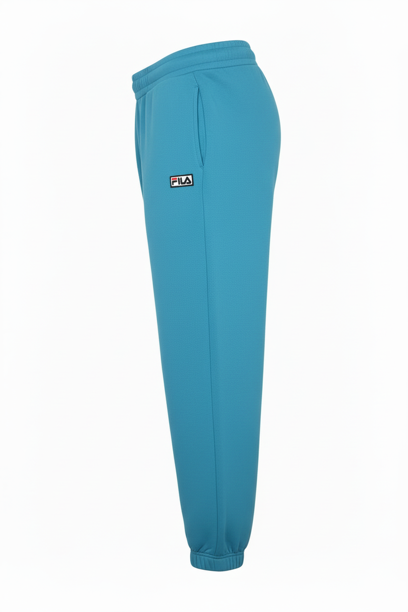 Fila Teal Sweatpants - Side View