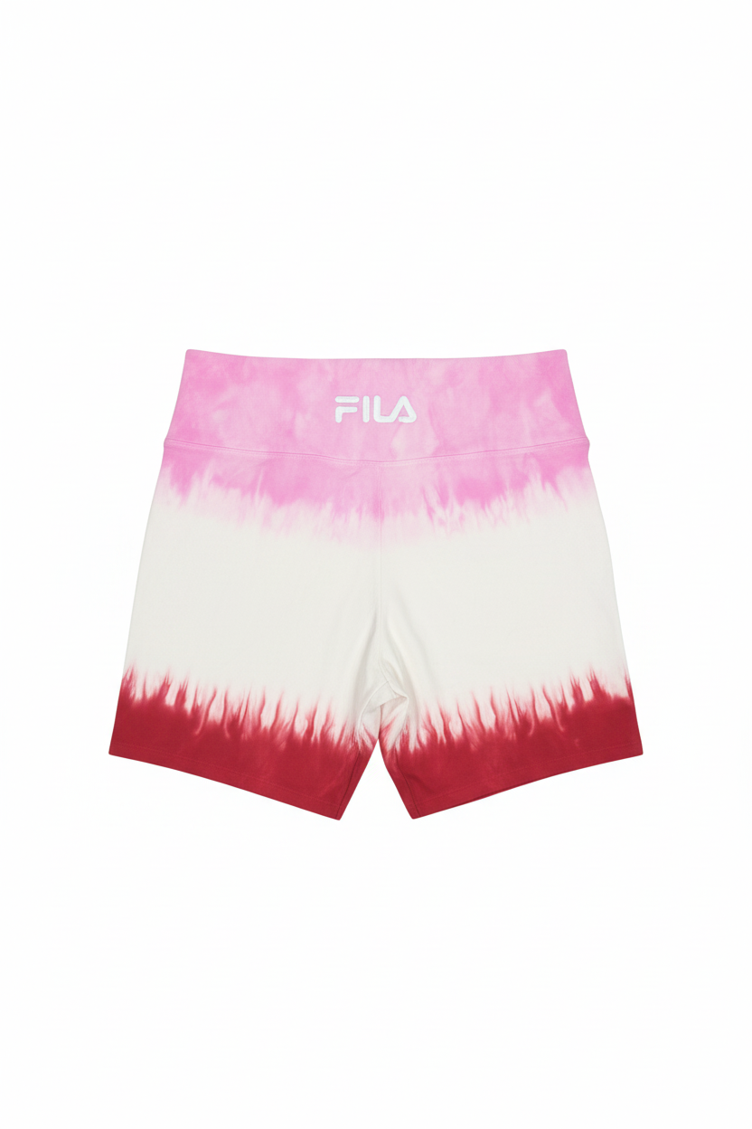 FILA Tie-Dye Shorts - Flat Lay