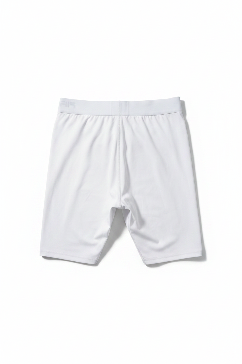 FILA White Compression Shorts - Back