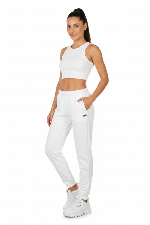 FILA White Joggers Female Model