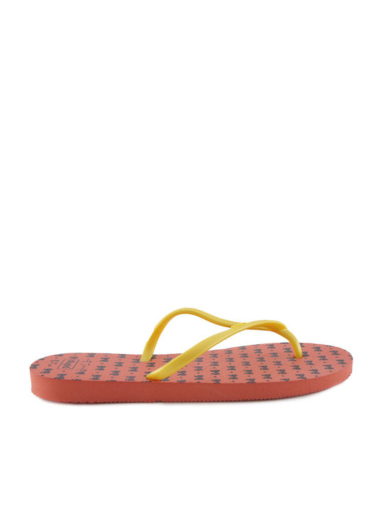 Dupe Flip Flops in Orange Color