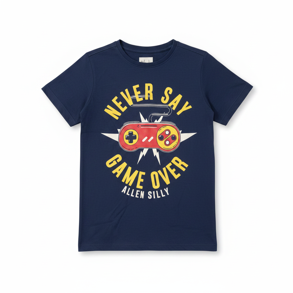 Flat lay - Never Say Game Over