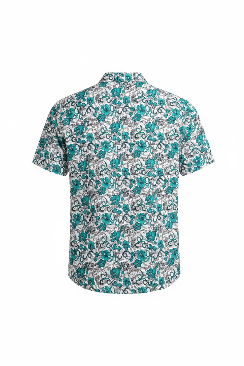 Floral Shirt White BG 3