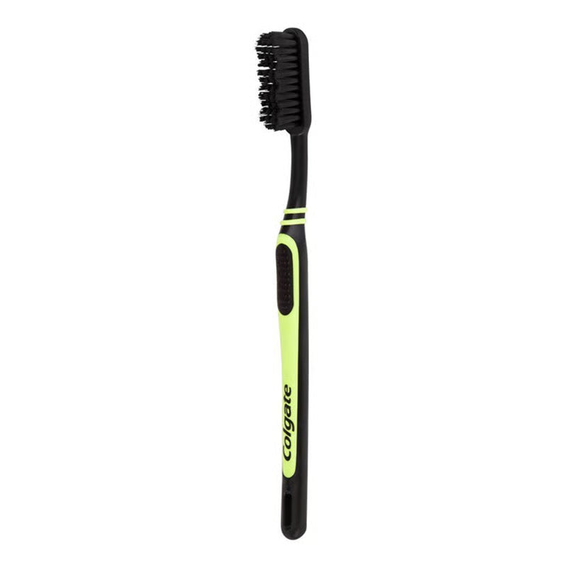 Colgate Double Action Medium Charcoal Toothbrush - Green
