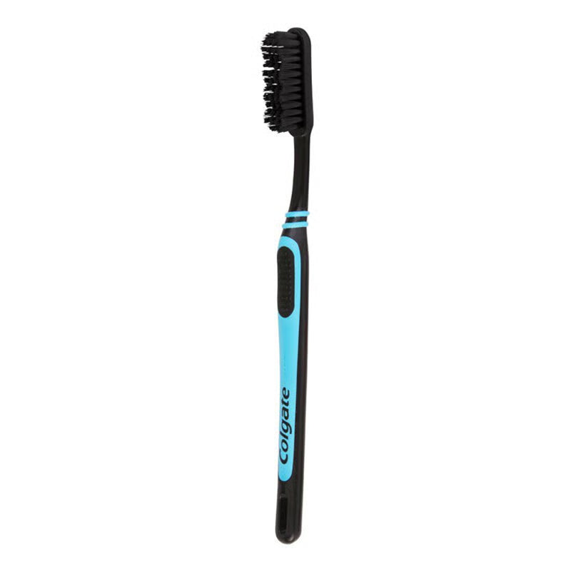Colgate Double Action Medium Charcoal Toothbrush - Blue