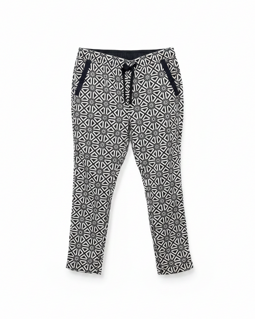 Front view – geometric print pants