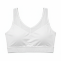 Front view - white sports bra