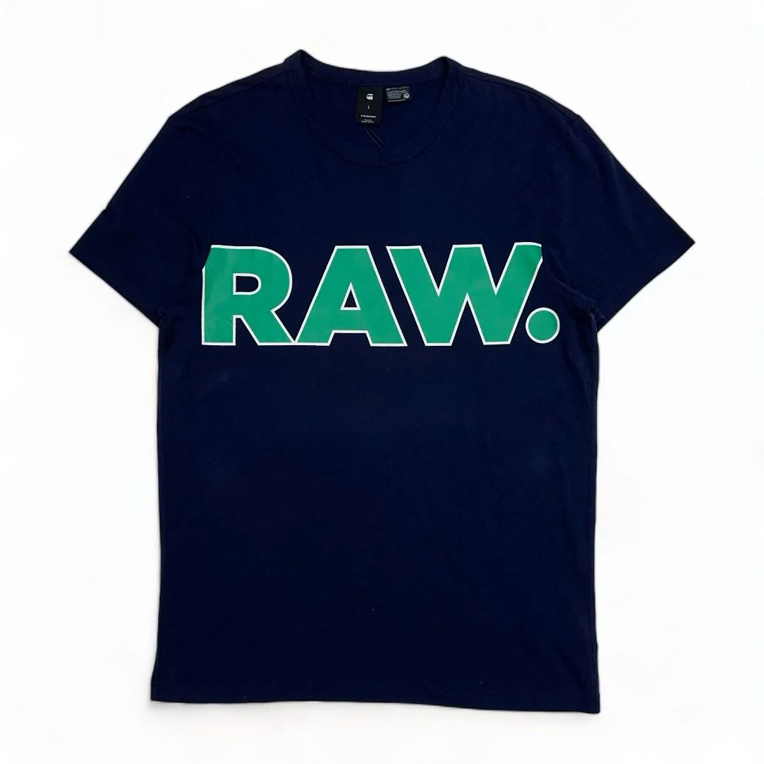 G-Star Raw Men's Sartho Graphic Color Block T-Shirt – Sartho Navy