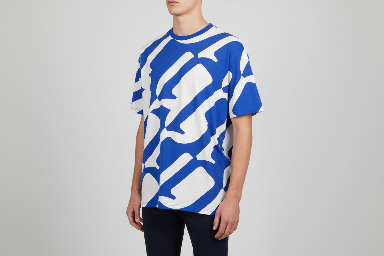 G-Star Geometric Tee — Front-Left 3Q