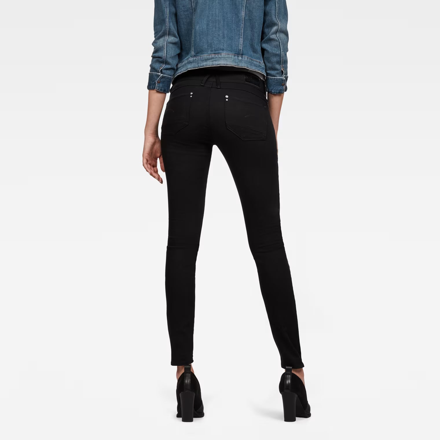 G-Star Raw WOMEN BLACK DENIM PANTS D10962-8970-9947