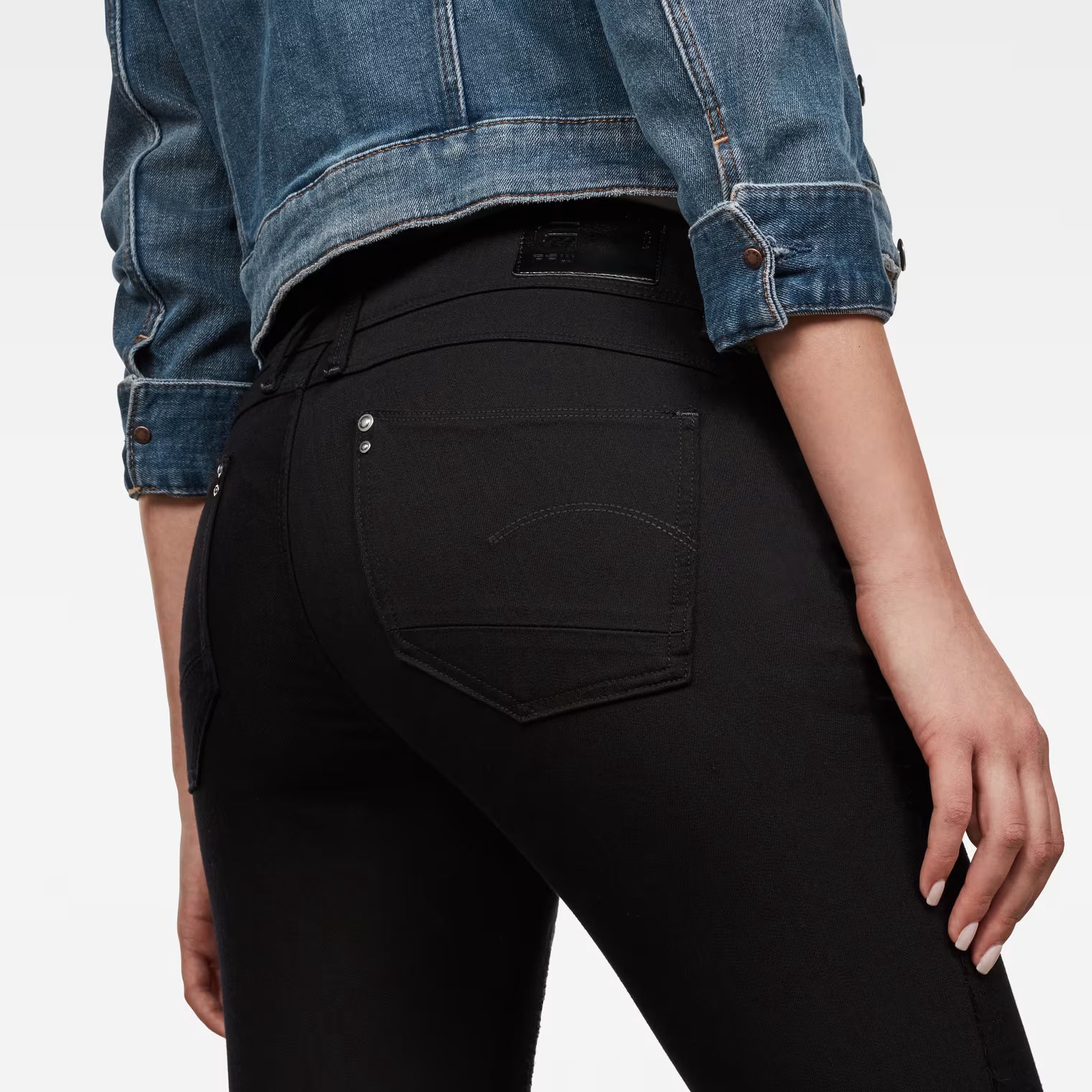 G-Star Raw WOMEN BLACK DENIM PANTS D10962-8970-9947