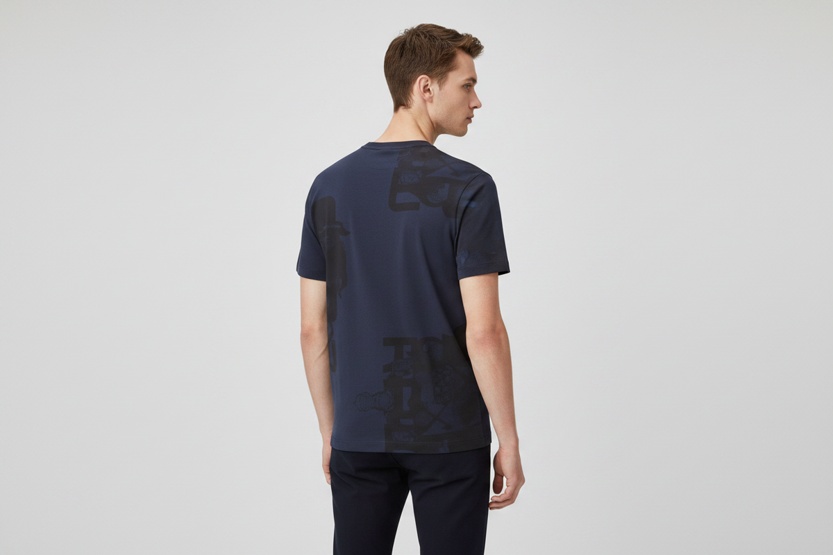 G-Star Navy Tee — Back 3Q