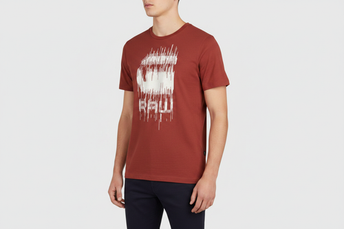 G-Star RAW Rust Tee — Front-Left 3Q