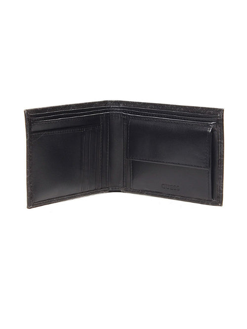 Guess Men's Wallet Black 4G Logo Genuine Leather D4/35