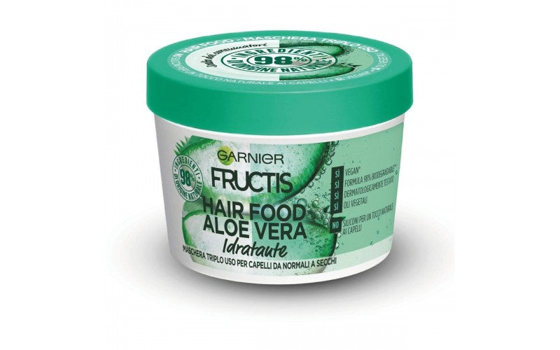 Garnier Fructis Hair Food Repair Mask, 3in1 Damaged Hair, Aloe Vera | 390ml