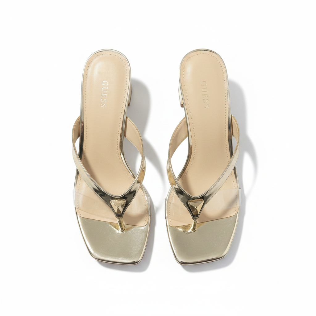 Gold Guess Sandals - Top View