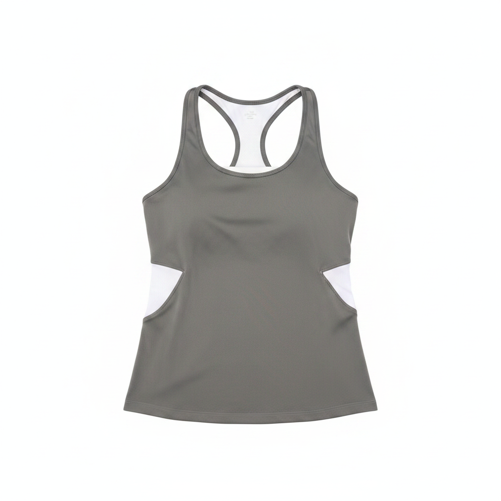 Gray Racerback Tank - Front