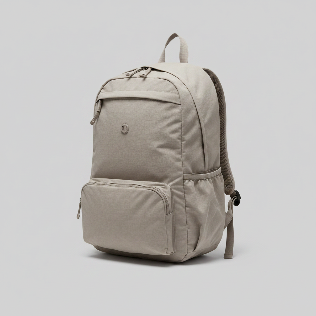 Grey Backpack – Three Quarter