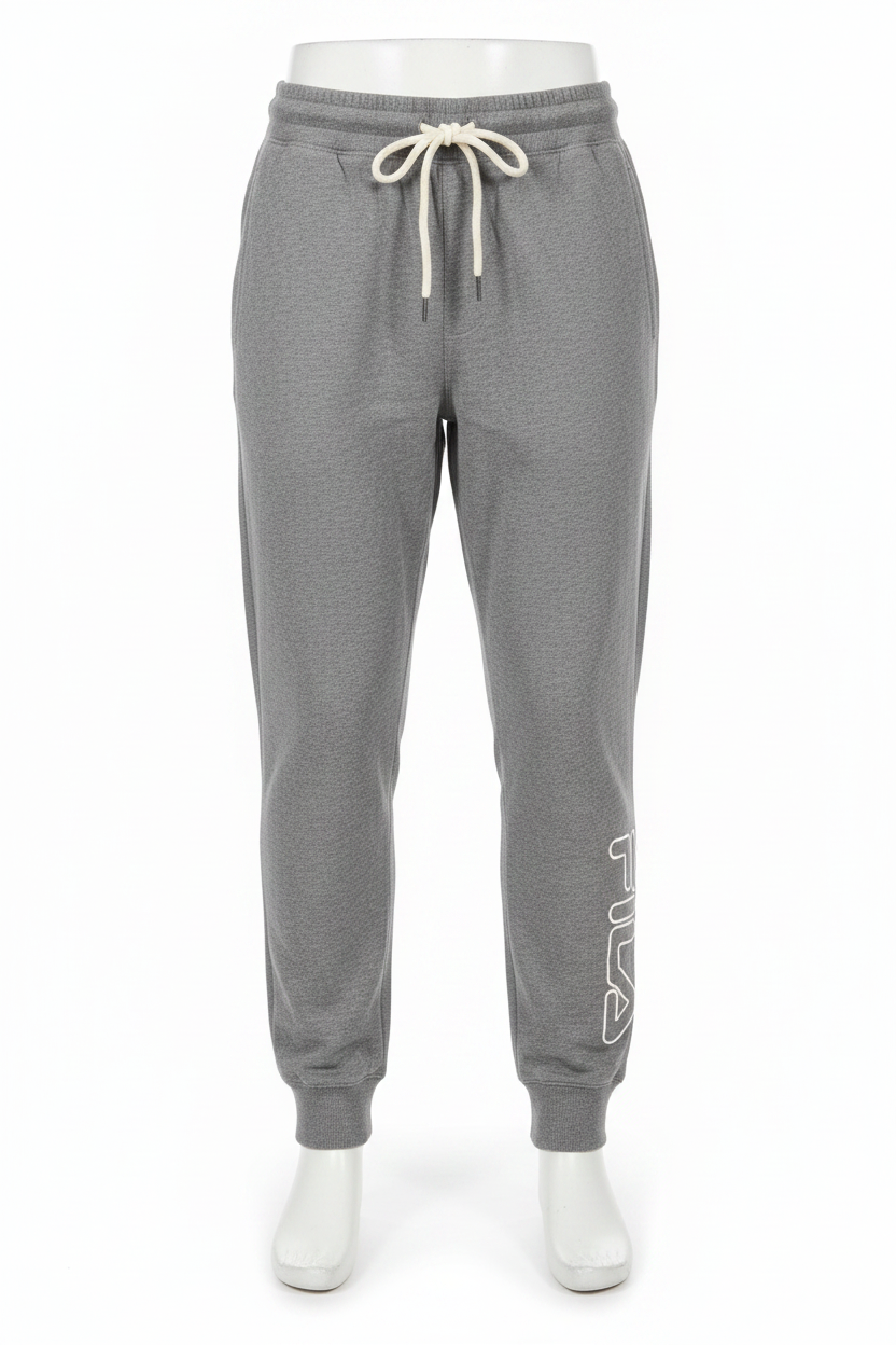 Grey FILA Joggers - Front