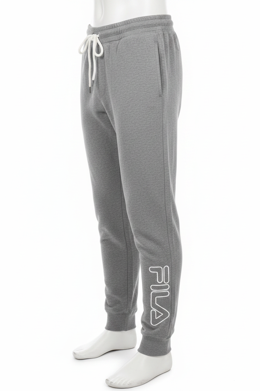 Grey FILA Joggers - Side